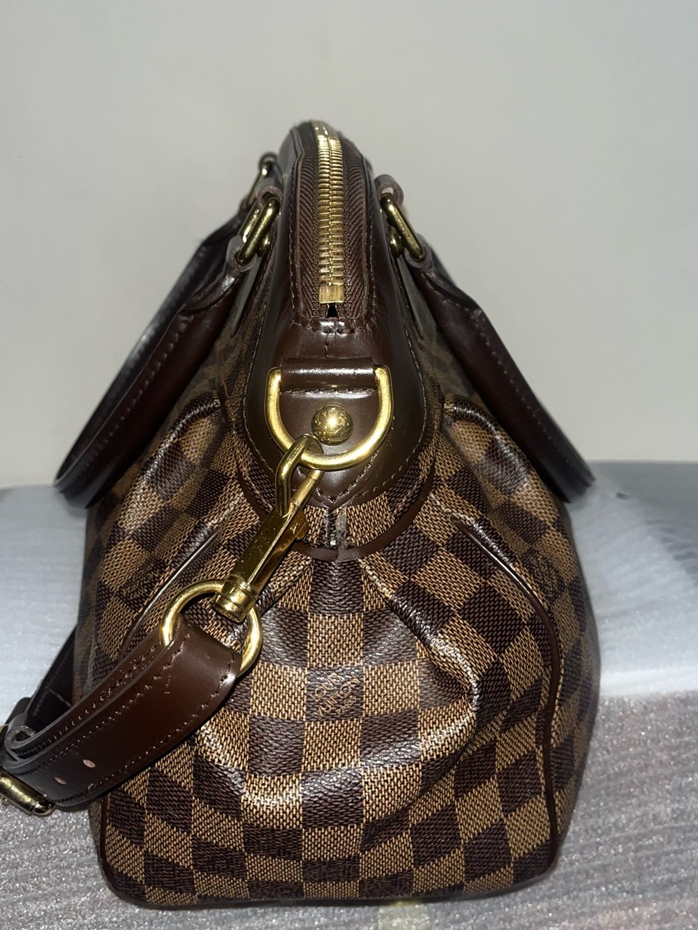 MARKET RARE AUTHENTIC Louis Vuitton Damier Ebene Trevi Pm - Picture 4 of 15